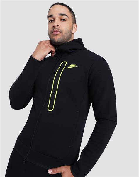 Black Nike Sportswear Tech Fleece Full Zip Hoodie | JD Sports