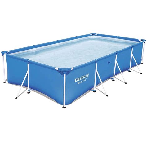 Bestway Steel Pro Rectangular Above Ground Swimming Pool, 7-Feet x 32 ...