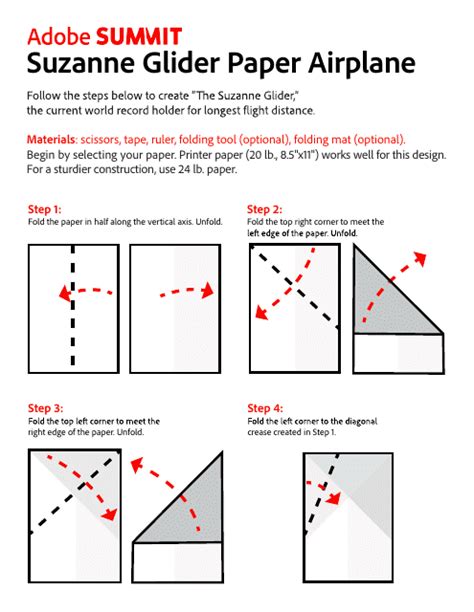 Suzanne Glider Paper Airplane Template Download Printable PDF ...