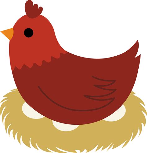 Clip Art Image Of A Hen - ClipArt Best