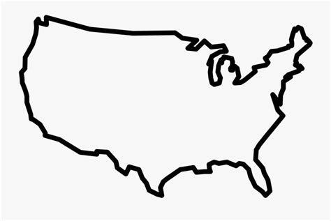 Blank Us Map Border , Free Transparent Clipart - ClipartKey