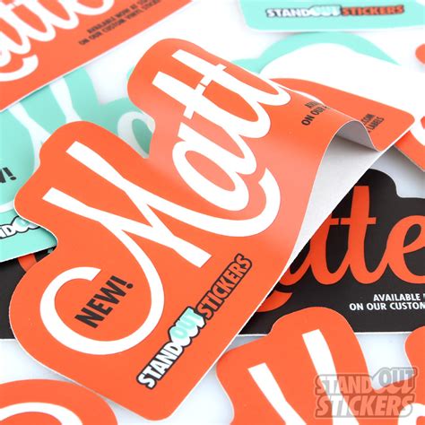 You’ll love our new Matte Finish! | StandOut Stickers Blog