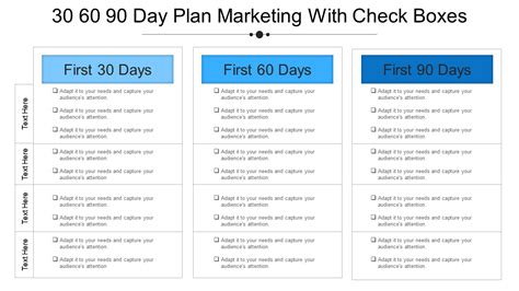 30 60 90 Day Marketing Plan Template Free