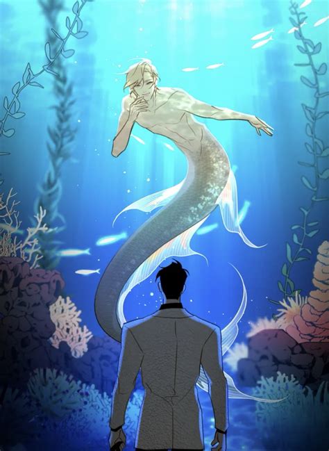 trisha ☻ on Twitter: "new bl manhwa featuring a merman who needs human saliva so he can have his ...