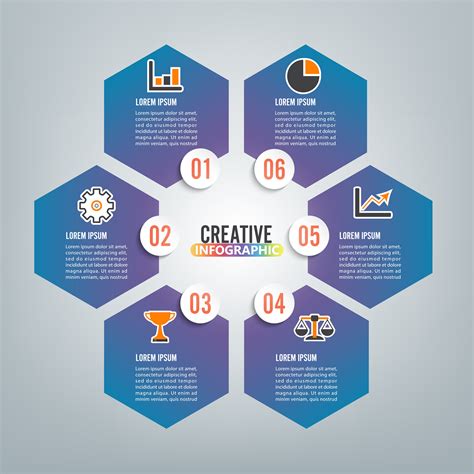 infographics 6 options 689762 Vector Art at Vecteezy