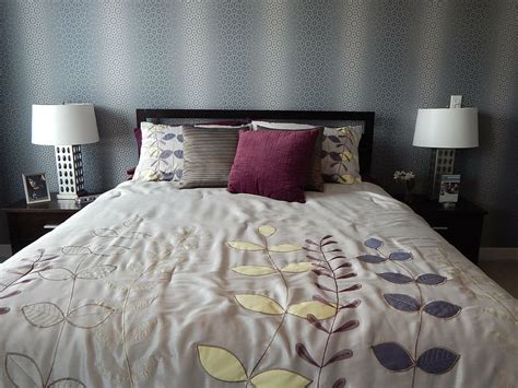 white, yellow, blue, floral, bedspread, assorted-color, throw, pillows ...