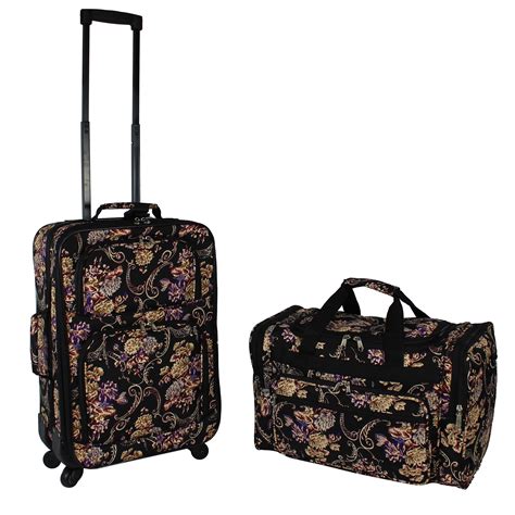 World Traveler 2-Piece Carry-On Expandable Spinner Luggage Set ...