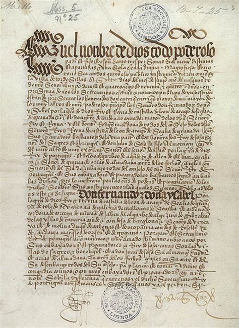 Treaty of Tordesillas (Historic Document) - On This Day