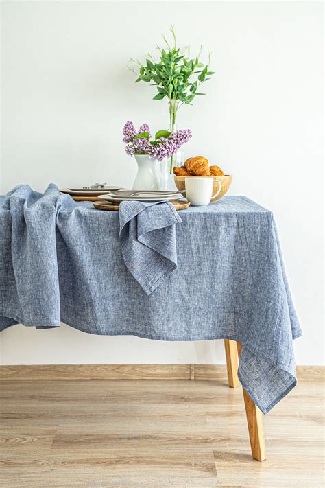 Natural linen fabric tablecloth. Large table cloth. Kitchen | Etsy