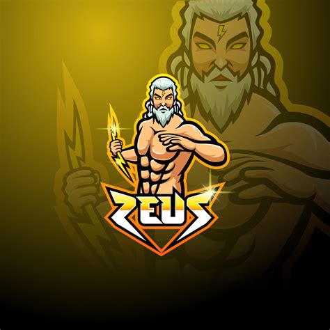 Zeus esport mascot logo design By Visink | TheHungryJPEG