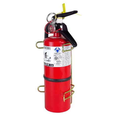 Universal vehicle bracket for 5 lb fire extinguishers, Ø 4 ½ in.