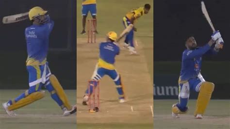 IPL 2021: MS Dhoni smokes monstrous sixes to warm up for MI clash, CSK shares highlights of ...