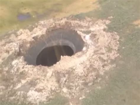 Giant hole appears at 'the end of the world' in Siberia | The Independent | The Independent