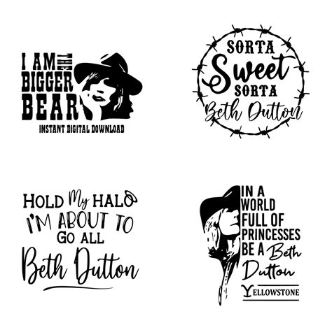 Yellowstone Beth Dutton SVG – MasterBundles