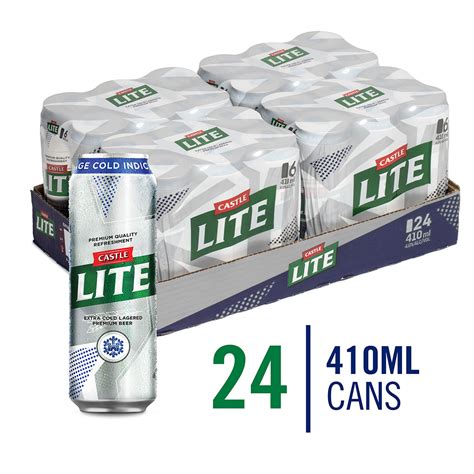 Castle Lite Premium Beer 24 x 410ml Can | Shop Today. Get it Tomorrow! | takealot.com