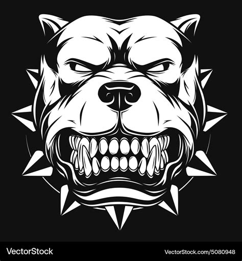 Angry dog Royalty Free Vector Image - VectorStock