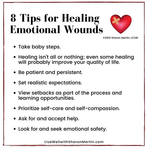 8 Tips for Healing Emotional Wounds and Trauma - Live Well with Sharon ...