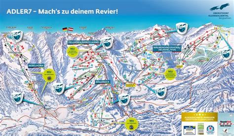 Oberstdorf Ski resort - Piste map Ski Oberstdorf Kleinwalsertal