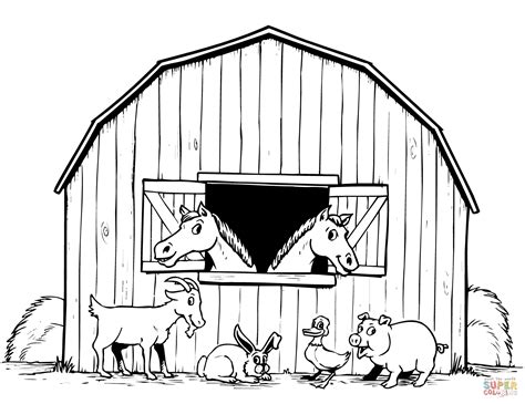 Barnyard Animals coloring page | Free Printable Coloring Pages