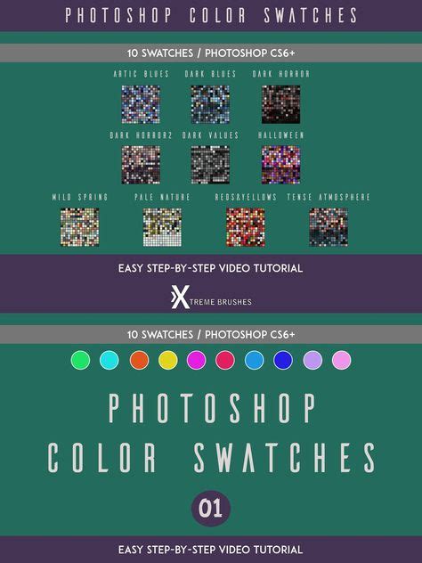 Photoshop Color Swatches #1 | Color swatches, Photoshop, Swatch