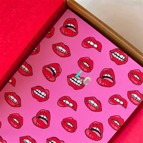 Personalised Custom Name Lips A5 Notebook By Talk & Tell | notonthehighstreet.com