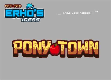 Logo redesign : r/PonyTown