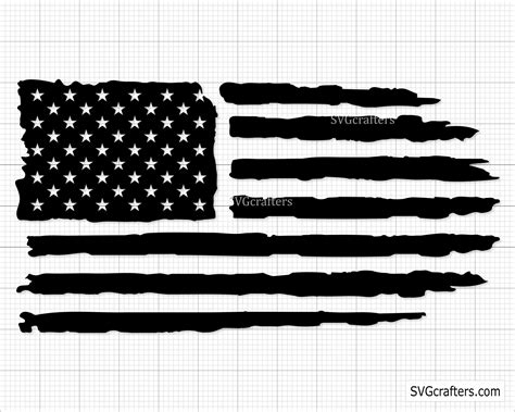 American Flag Svg Us Flag Svg USA Flag Clipart Distressed - Etsy