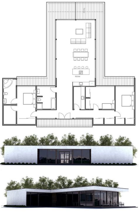 Contemporary Home CH234 | House construction plan, Container house ...