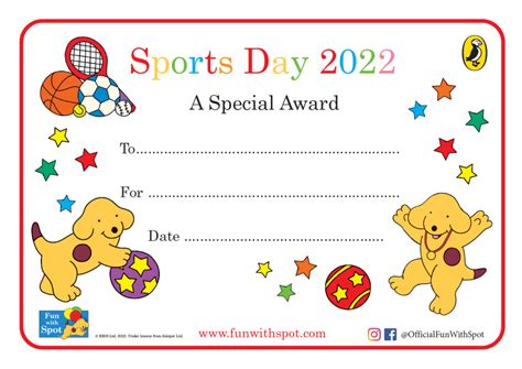 Sports Day award template