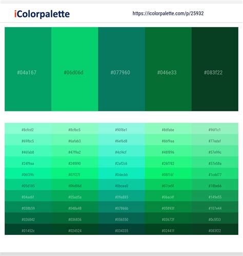 1 Latest Color Schemes with Malachite And Bottle Green Color tone ...