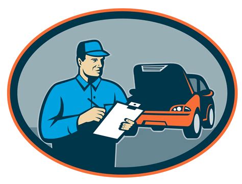 Automobile car repair mechanic with clipboard 13251716 PNG