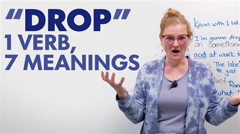 The 7 Meanings of “DROP” in English · engVid