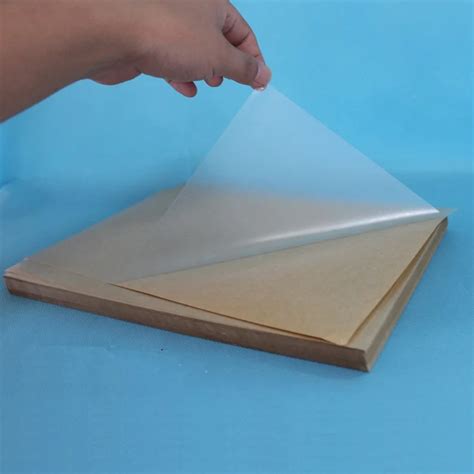 100 sheets/lot A4 Self adhesive blank clear plastic PVC label sticker transparent PVC lamination ...