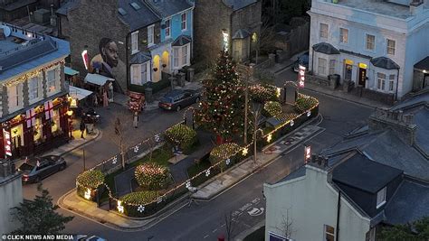 EastEnders' Christmas Special has ALREADY started filming as Albert Square is adorned with ...