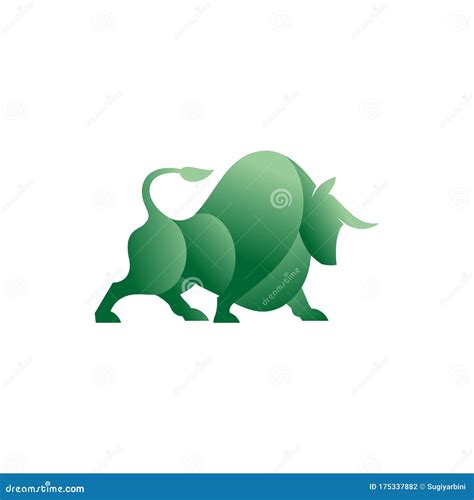 Green bull logo stock vector. Illustration of shape - 175337882