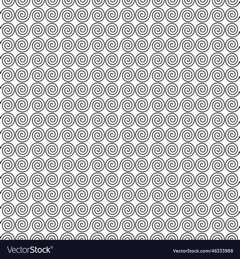 Black white seamless scroll abstract design Vector Image