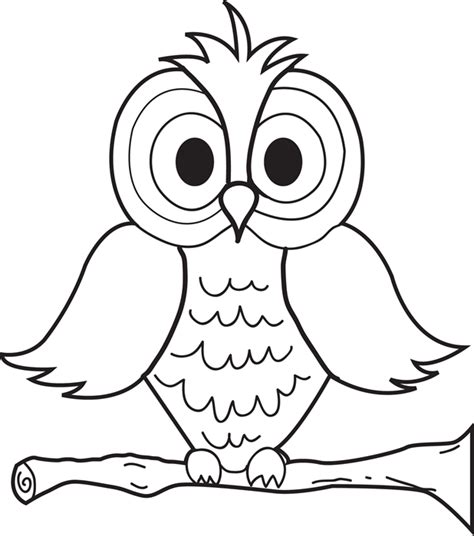 Printable Owl Coloring Pages For Toddlers