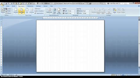 Page Setup Options in MS Word 2007 - YouTube