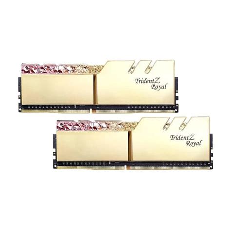 Buy G.SKILL Trident Z Royal 32GB (16GBx2) 3200MHz DDR4 RGB RAM Gold | EliteHubs