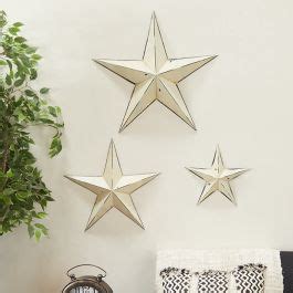 Metal Star Wall Decor Set of 3 | Antique Farmhouse