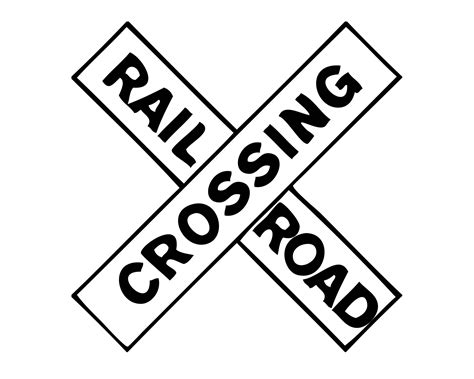 Train Crossing Sign Png