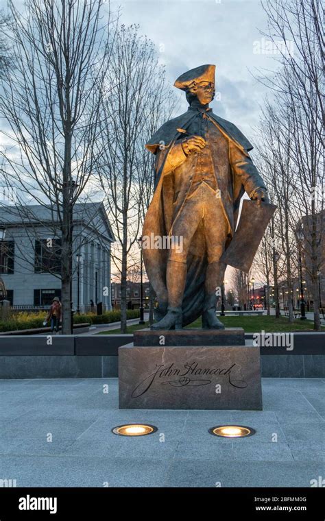 John Hancock Statue in Quincy Massachusetts USA Stock Photo - Alamy