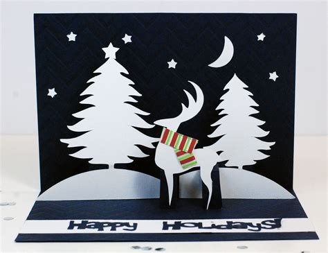 DIY Reindeer Christmas Pop Up Card