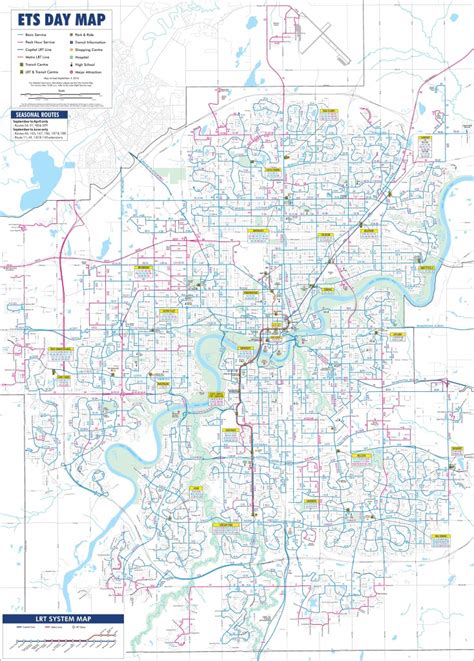 Edmonton Transport Map - Printable Map Of Edmonton | Printable Maps