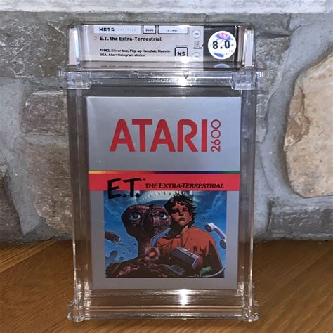 New Atari 2600 E.T. The Extra-Terrestrial Factory Sealed WATA 8.0 Graded Game ET | eBay