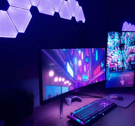 My go to place to unwind : battlestations | Gaming desk setup, Best gaming setup, Gaming room setup