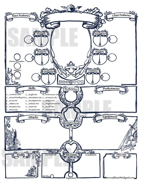 Printable Dnd Character Sheets