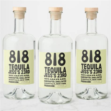 Personalized Tequila Bottle Labels 818 All Sizes Blanco - Etsy