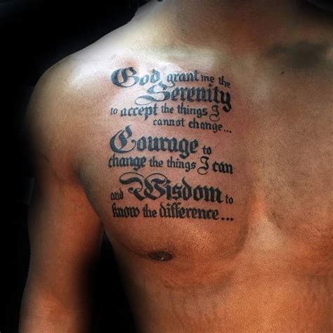 Serenity prayer tattoo - signwest