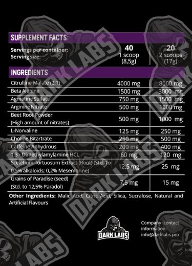 Dark Labs Crack Pre-workout 40 servings GET THAT POWER Supplement shop